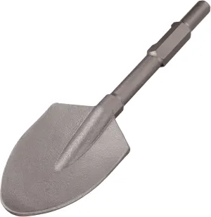 Berserker 1-3/16" Hex Shovel, 5-1/2 x 17-1/2 In. Steel Clay Spade Scoop Bit w/Carrying Case for Heavy Duty Electric Demolition Jack Hammer Concrete Breaker