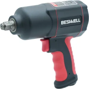 BESWELL® 1/2-Inch Air Impact Wrench with Up to Real 1180 Foot-Pounds Max Loosen Torque Output