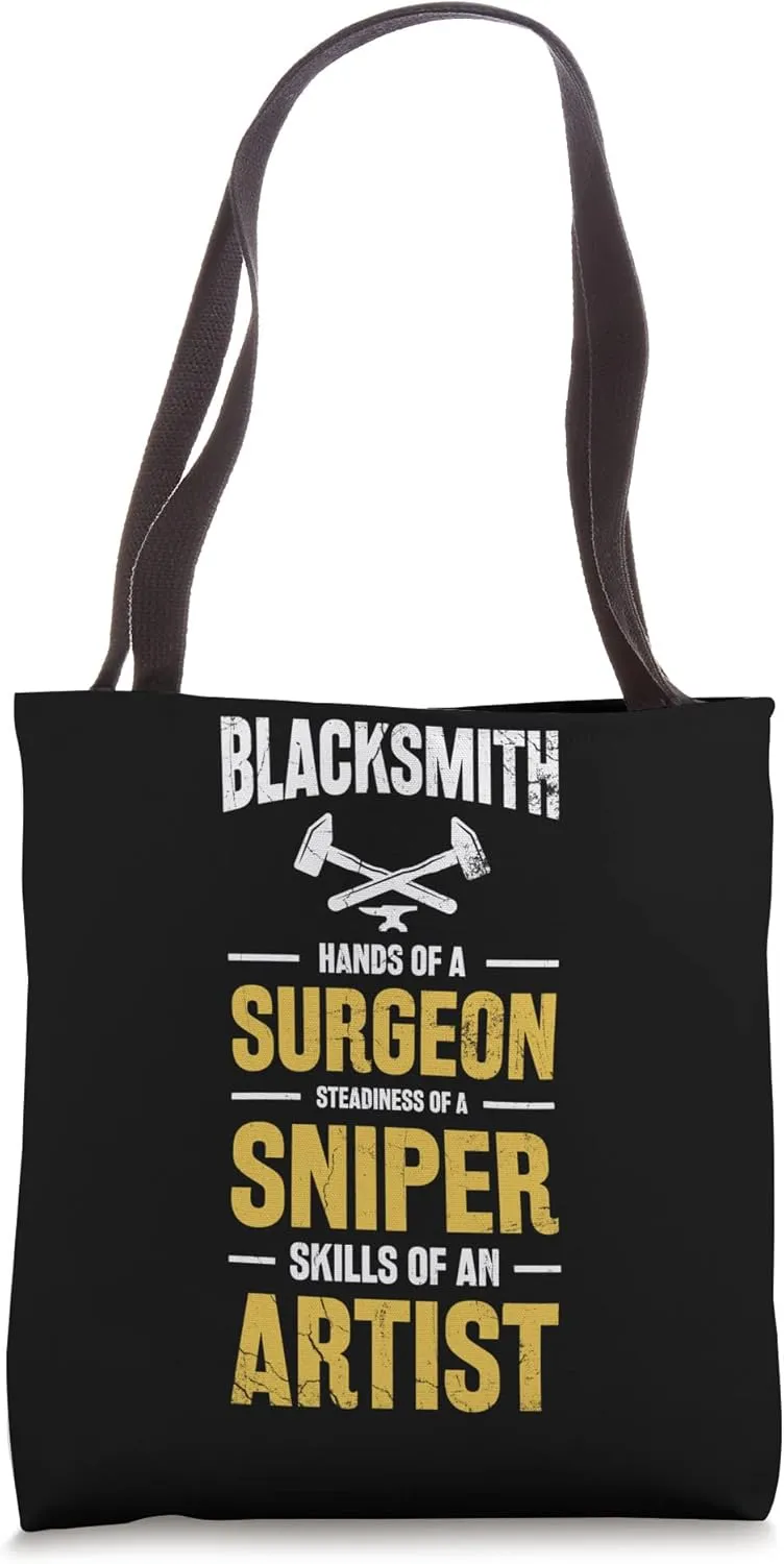 Blacksmith Anvil Artist. Blacksmith Tote Bag