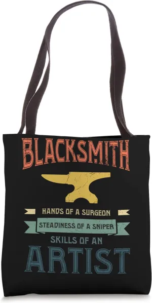 Blacksmith Anvil Artist. Blacksmith Tote Bag