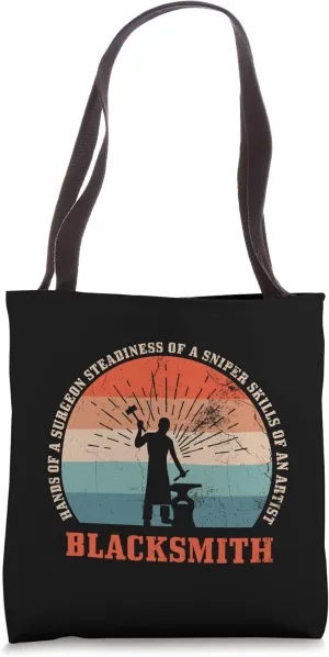 Blacksmith Anvil Artist. Blacksmith Tote Bag