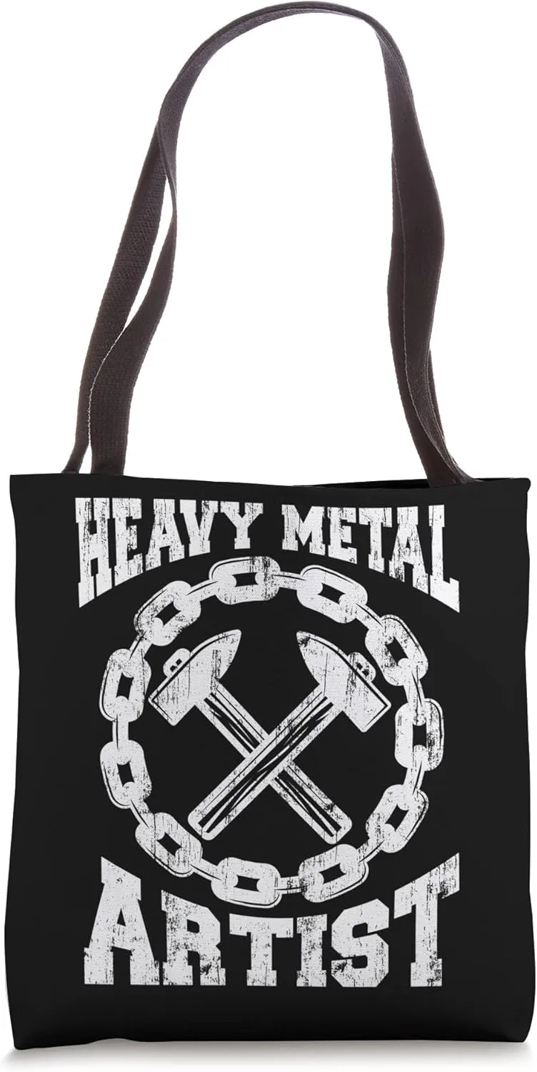 Blacksmith - Forging Anvil Hammer Metal Smith Tote Bag