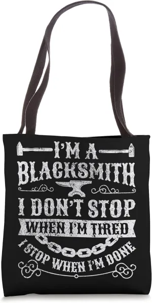 Blacksmith - Forging Hammer Anvil Metalsmith Tote Bag
