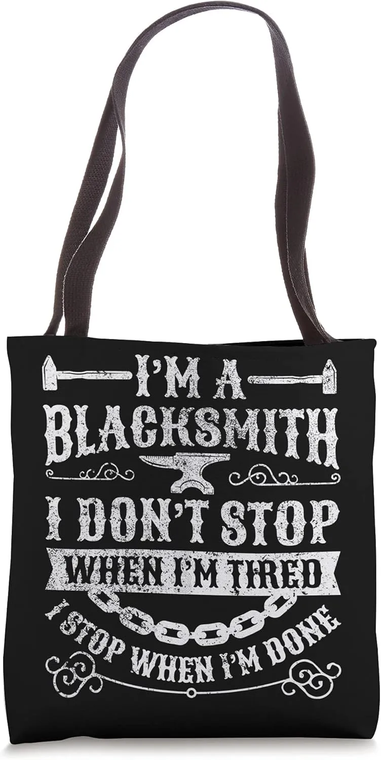 Blacksmith - Forging Hammer Anvil Metalsmith Tote Bag