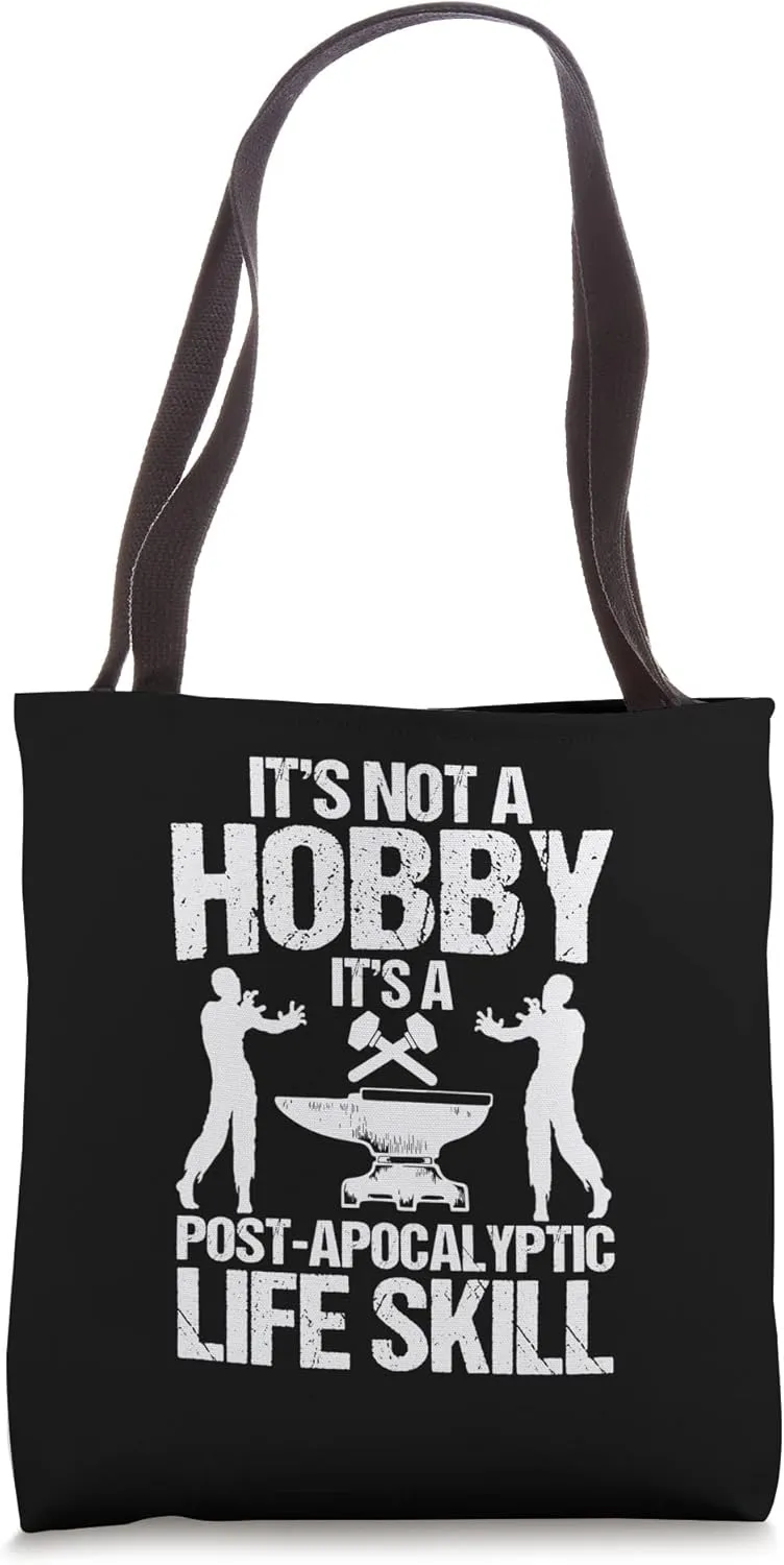 Blacksmith Hobby Forge blacksmithing Tote Bag