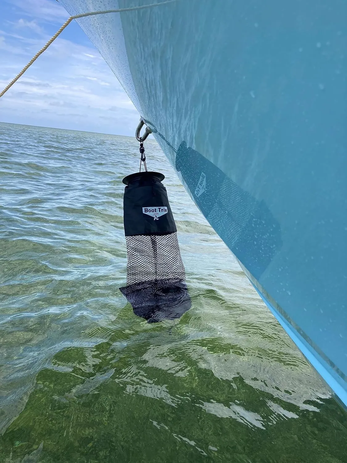 Boat Trash Bag - Medium Hoop Mesh Trash Bag For Your Boat