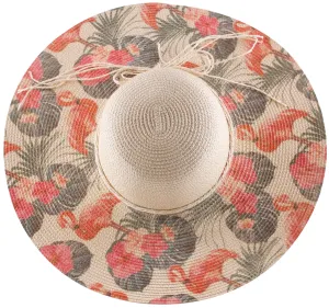 Bold Floral Wide-Brim Hat Collection - Model FH506