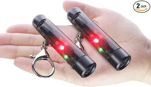 BORUIT S1 Pen Light USB C Rechargeable Keychain EDC Flashlight 80 Lumens Super Bright Pocket Mini Flashlight with 5 Light Modes for Camping Work and Emergencies (2PCS Grey)