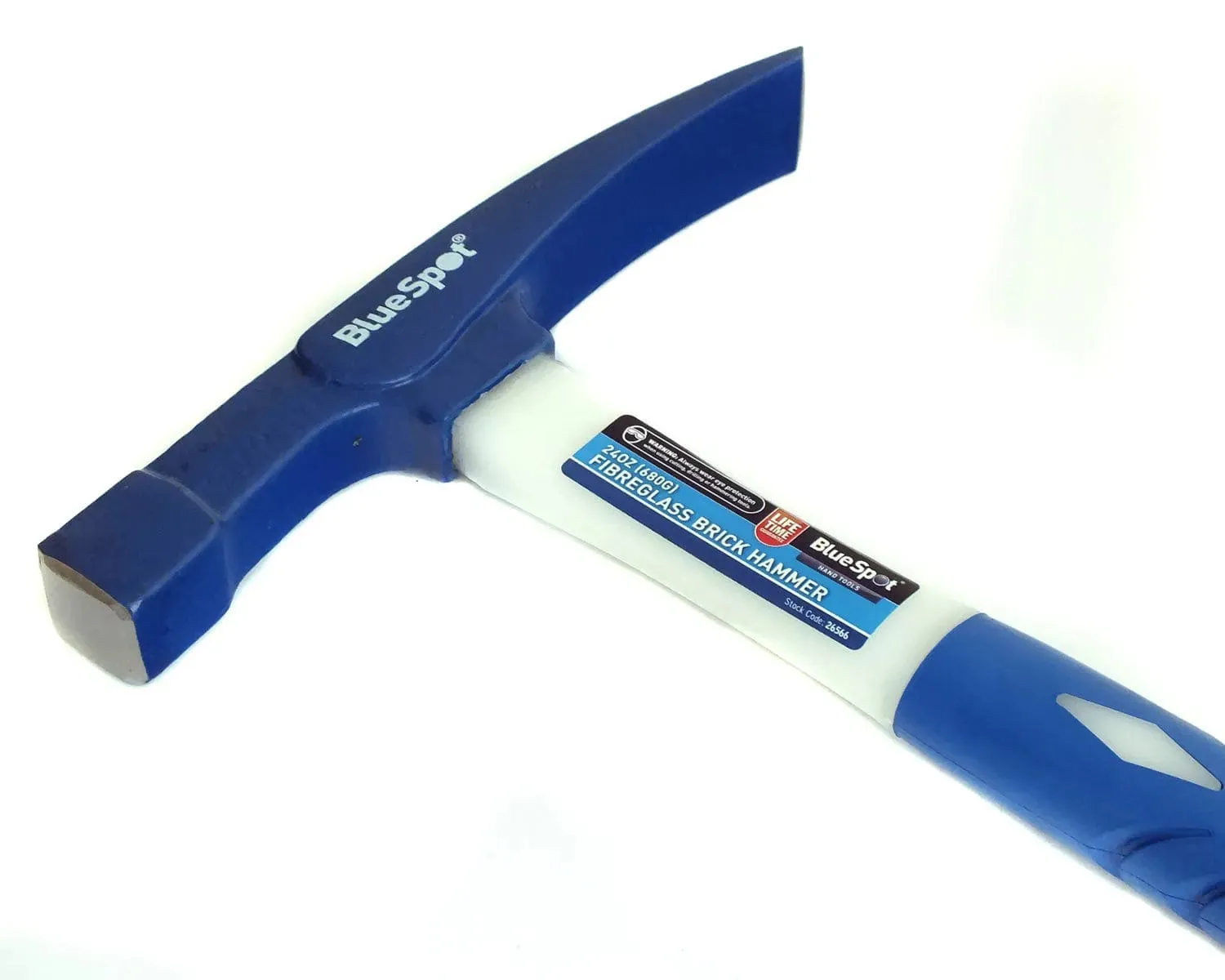 Brick Hammer 24oz (680g) Fibreglass Shaft Rubber Grip Handle Lifetime Warranty