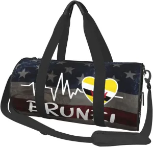 Brunei Heartbeat Duffel Bag Gym Bag Travel Sports Tote Large Foldable Beach Swim Yoga0