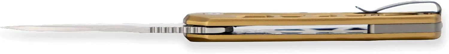 Buck Knives 812 Trace Partially-Serrated Pocket Knife, Bronze