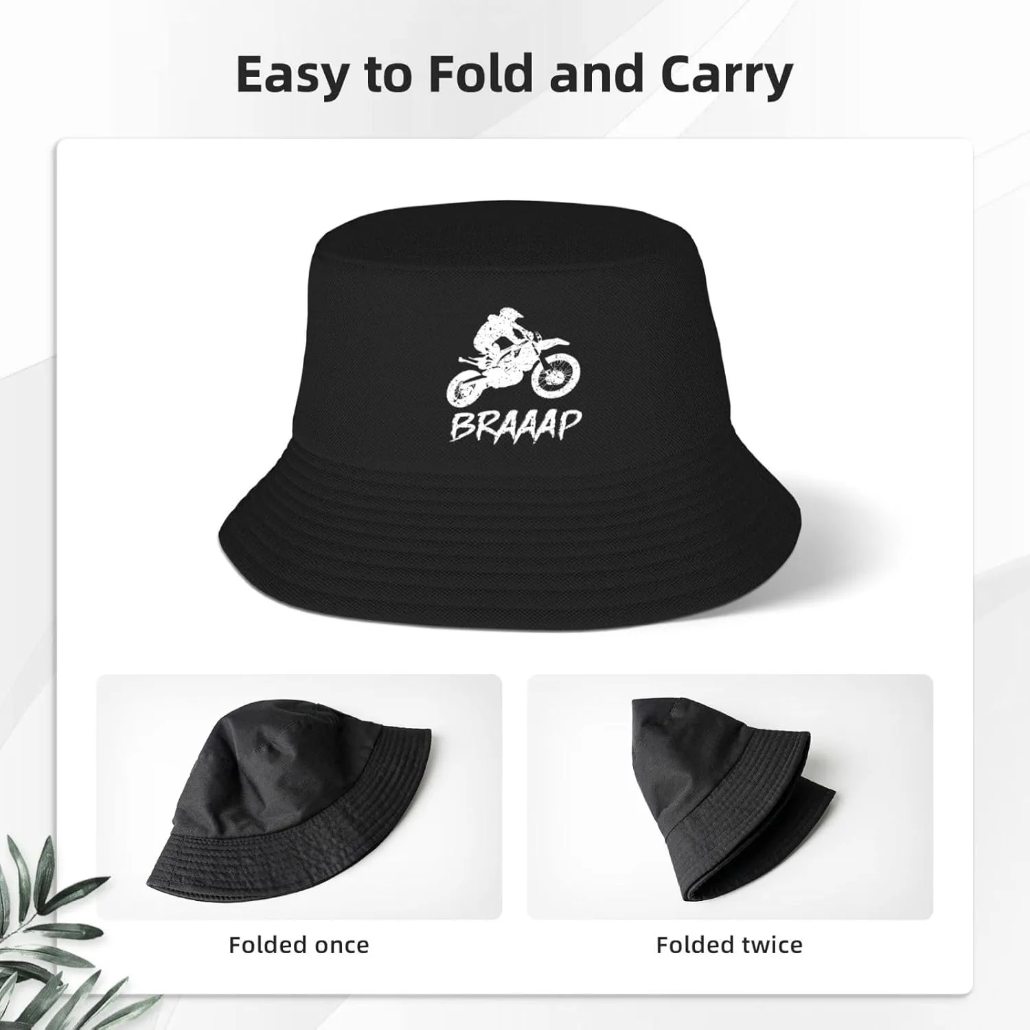 Bucket Hat for Beach Summer Outdoor Dirt BKE Motocross American Flag Cap