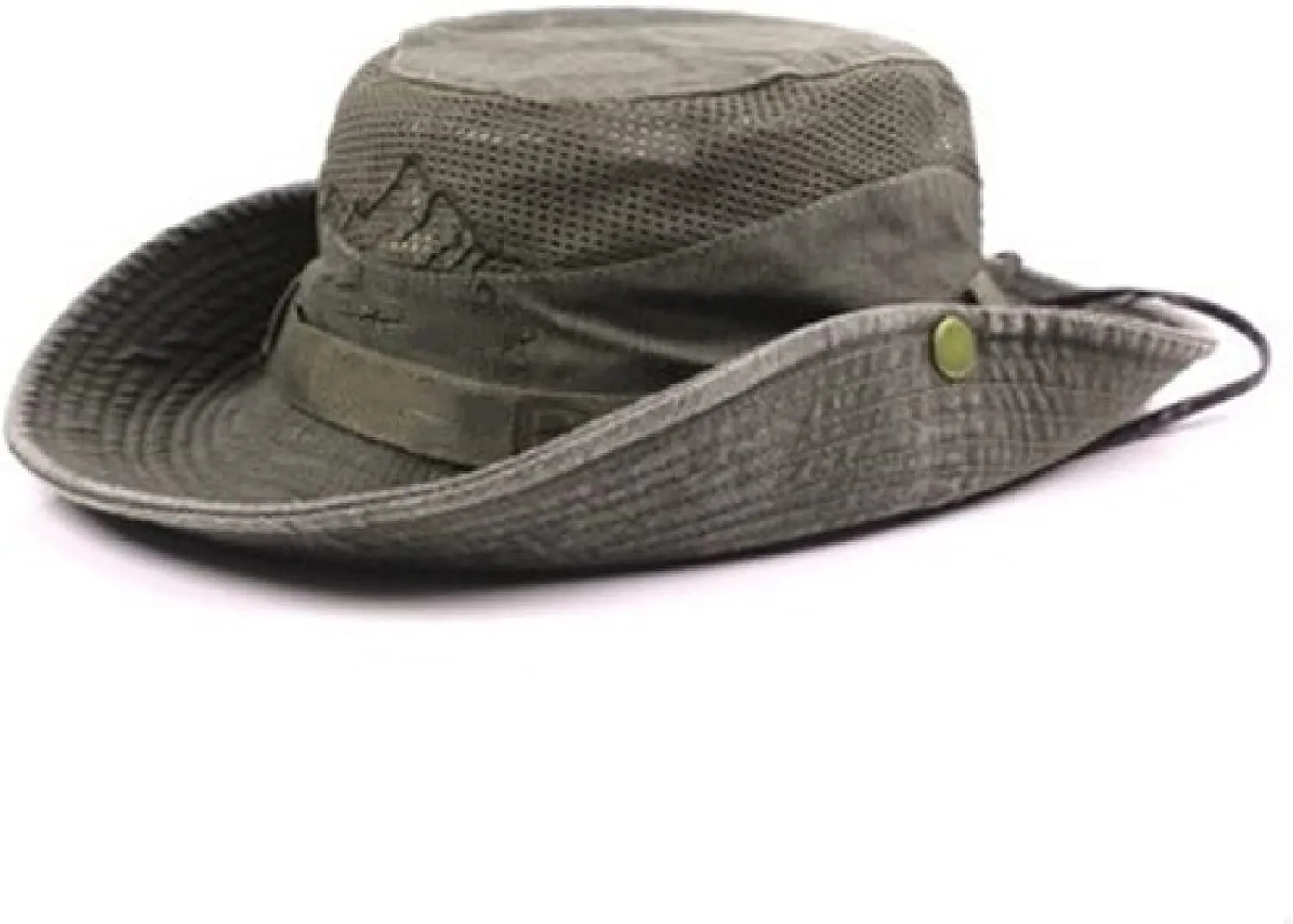 Bucket Hat Men's Cap Summer Mesh Breathable Retro Cotton Bucket Hat Panama Jungle Fishing Hats Dad's Beach Cap Buck