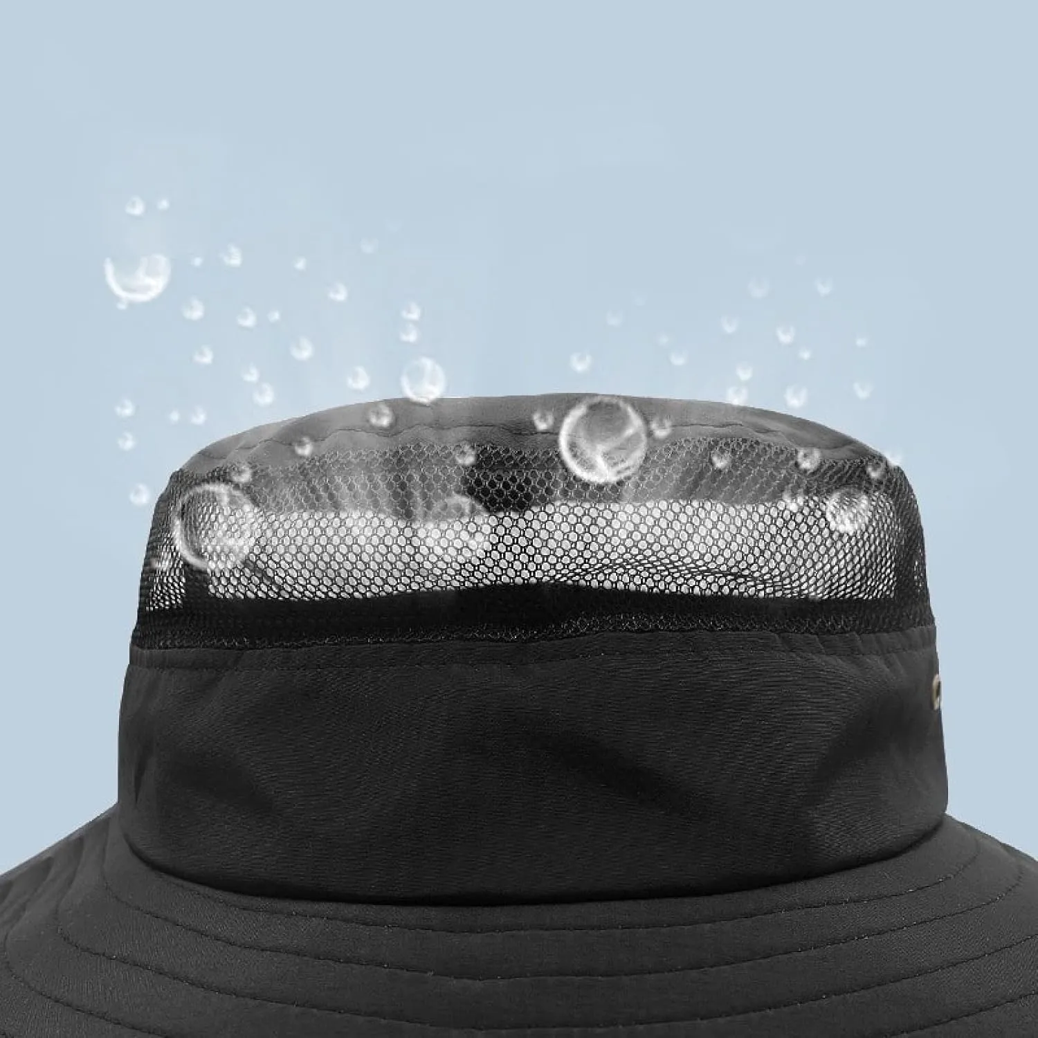 Bucket Hat Oversized Brim Summer Fisherman Hat Quick Drying Mesh Lightweight Breathable Sun Cap Man Big Size Bucket