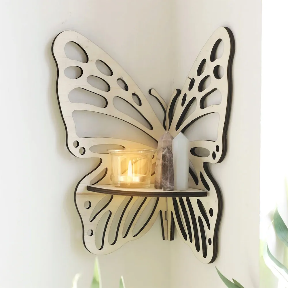 Butterfly Wings Corner Shelf
