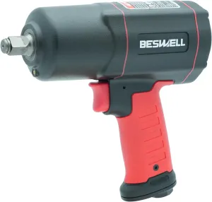 BW-112K-1645 Ft.lbs Max Loosen Torque 1/2" Heavy Duty Twin Hammer Air Impact Wrench,Pneumatic Impact Gun,For Truck Tire,Auto garage,Tire shop