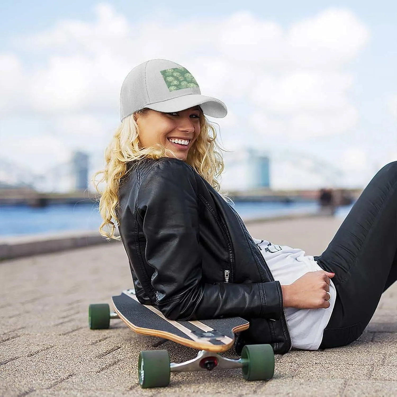 Cabbage Pattern Baseball Hat Adjustable Fashionable Dad Hat Baseball Caps Outdoor Golf Hat for Men Women