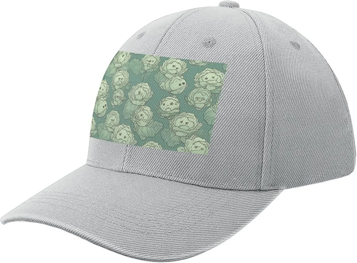 Cabbage Pattern Baseball Hat Adjustable Fashionable Dad Hat Baseball Caps Outdoor Golf Hat for Men Women