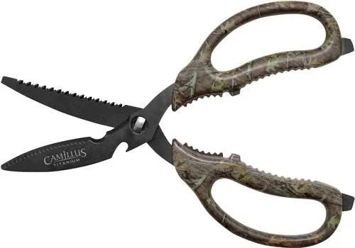 Camillus Game Shear 8.75" - Multi-function Serrated Camo