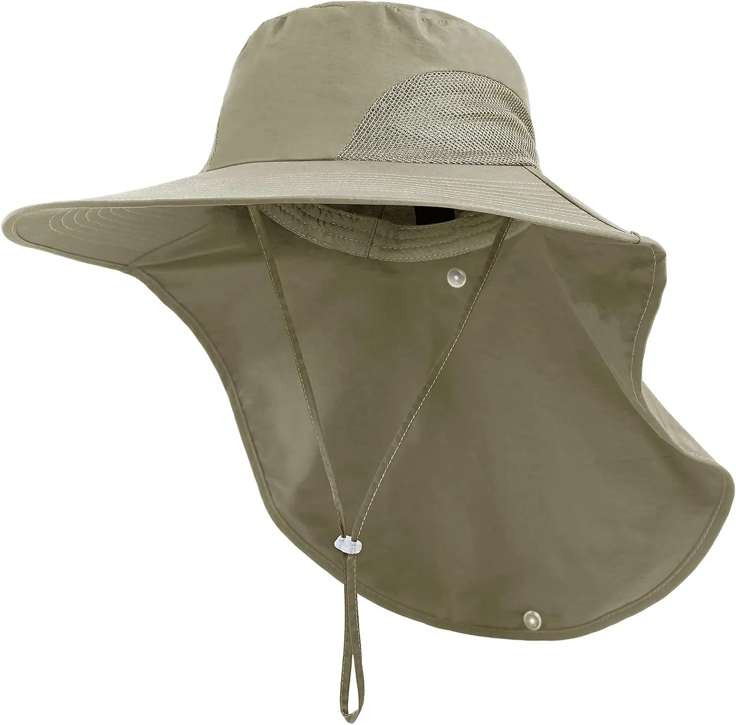 Camptrace Sun Hats for Women UPF 80  UV Protection Wide Brim Hiking Fishing Hat with Neck Flap