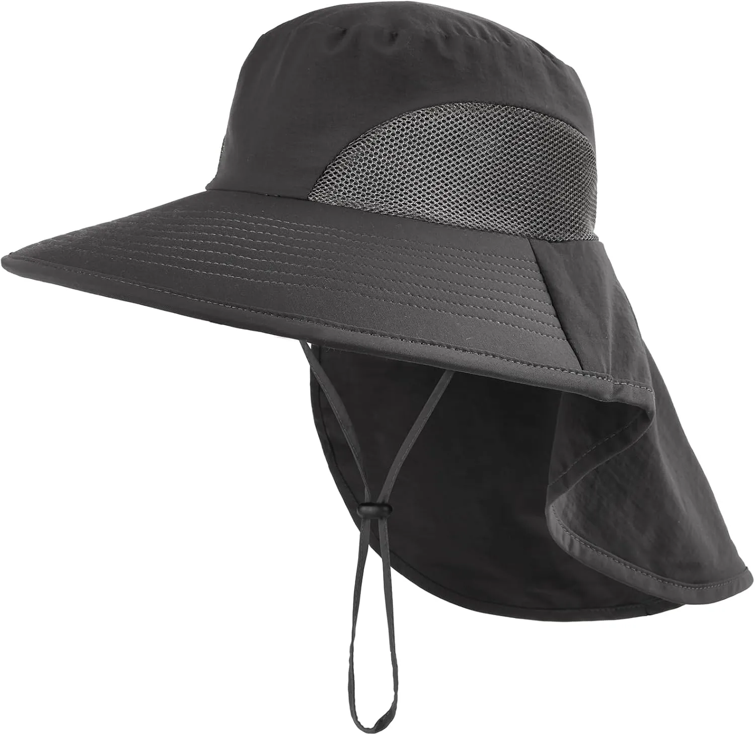 Camptrace Sun Hats for Women UPF 80  UV Protection Wide Brim Hiking Fishing Hat with Neck Flap