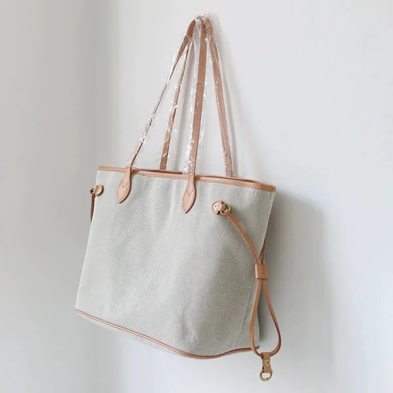 Canvas Leather Tote