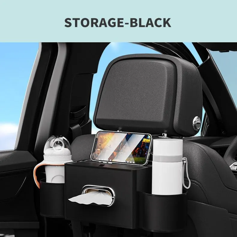 Car Seat Storage Box for Alfa Romeo Tonale,Multifunctiona Cup Tissue Drink Holder Fashionable Hanging Storage Organizer Box Pocket Stowage Bag,B