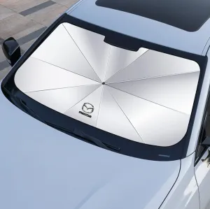 Car Windshield Sun Shade for Mazda Biante 2008-2018, Foldable Car Front Window Windshield Sunshades Cover Sun Protector Interior Accessories,L