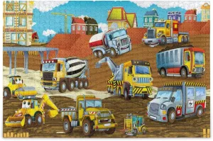 Cartoon Construction Vehicles Cars Puzzle for Adults 500 Piece Puzzles Game DIY Toys Creative Gift Home Decorations