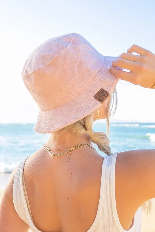 CC Bucket Hat- Terry Cloth Bucket Hat
