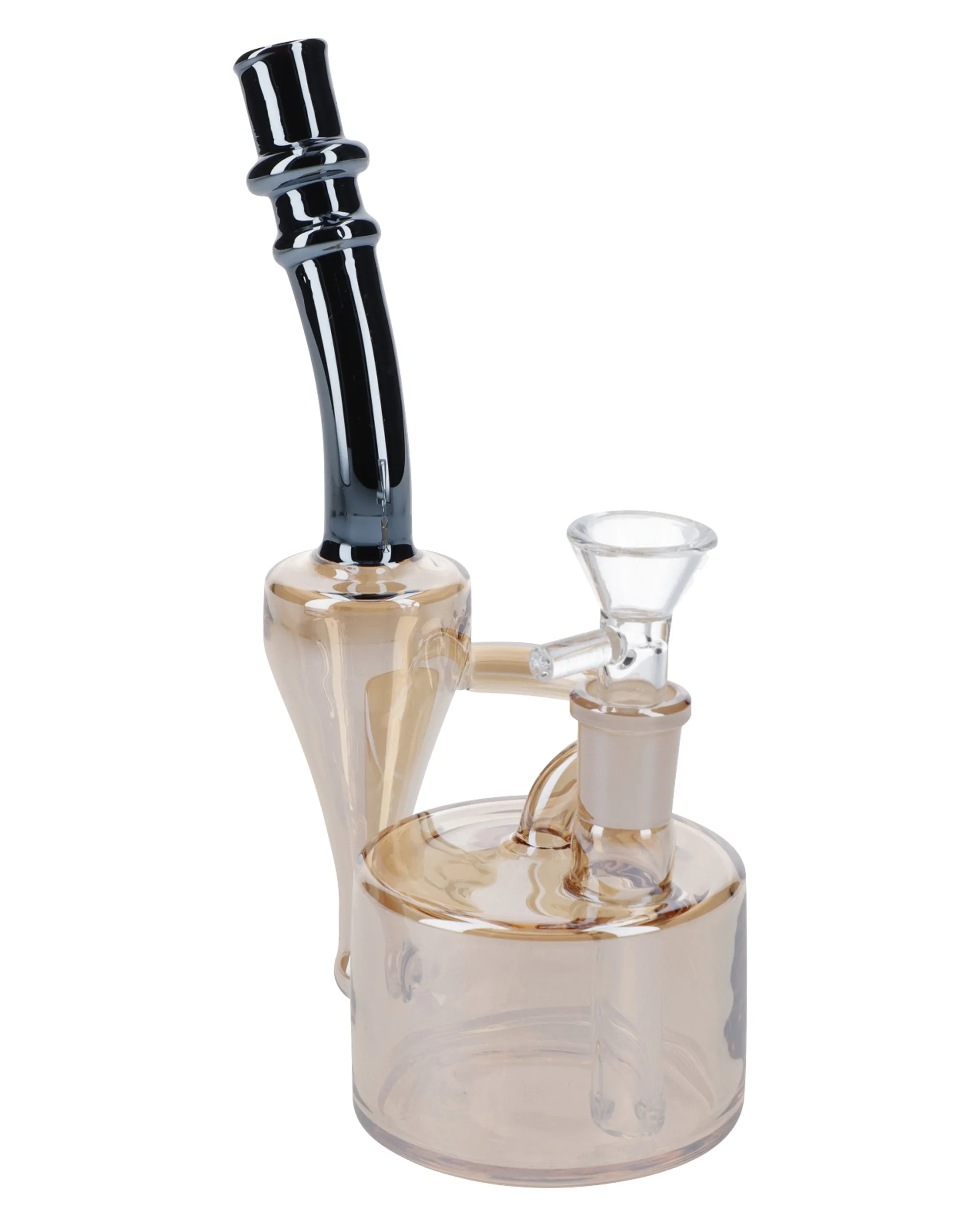 Champagne Gold Electronic Painting Bubbler with Quartz
