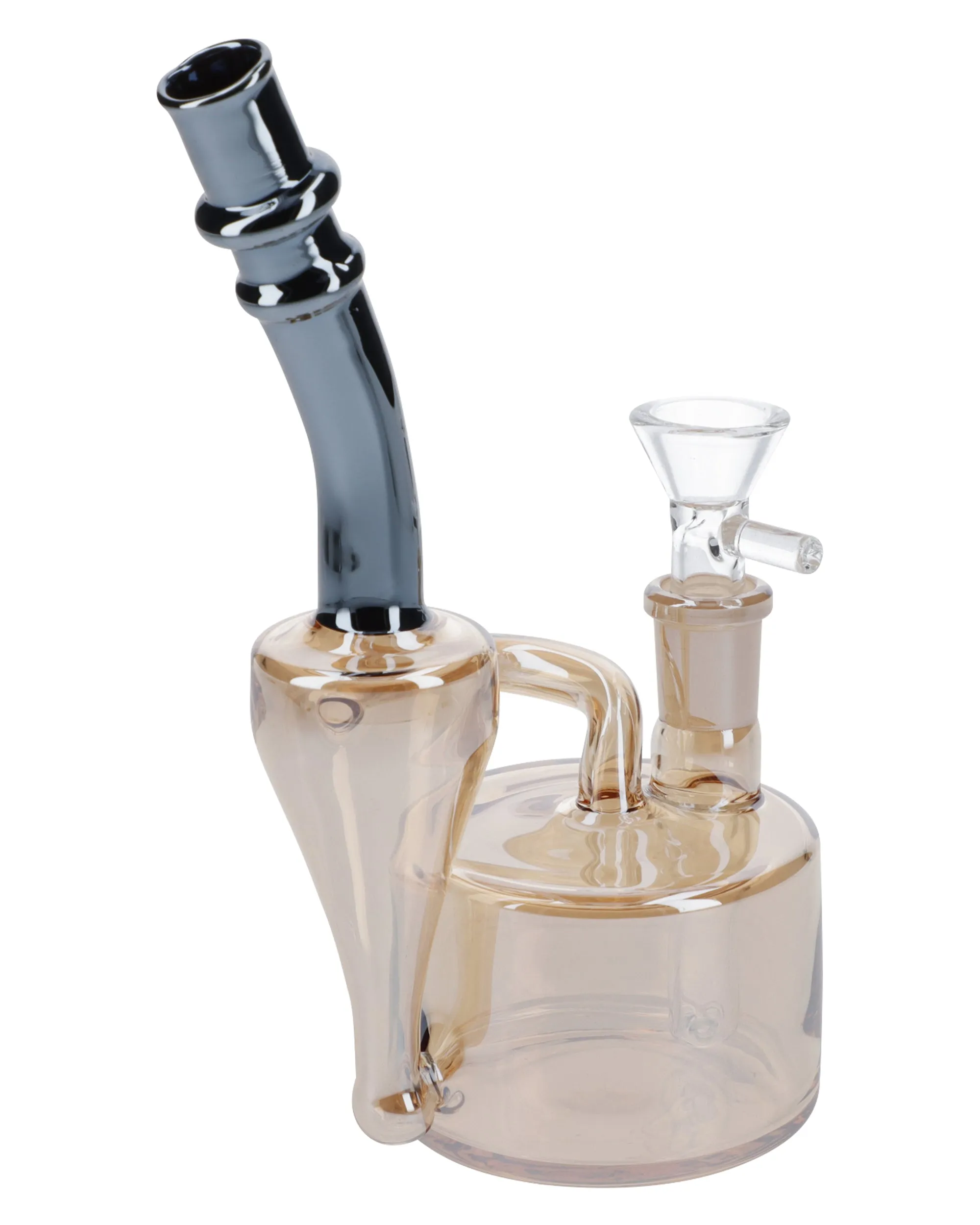 Champagne Gold Electronic Painting Bubbler with Quartz