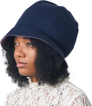 CHARM Women Cotton Sun Hat - Organic Summer Bucket Reversible Chemo Cap Foldable