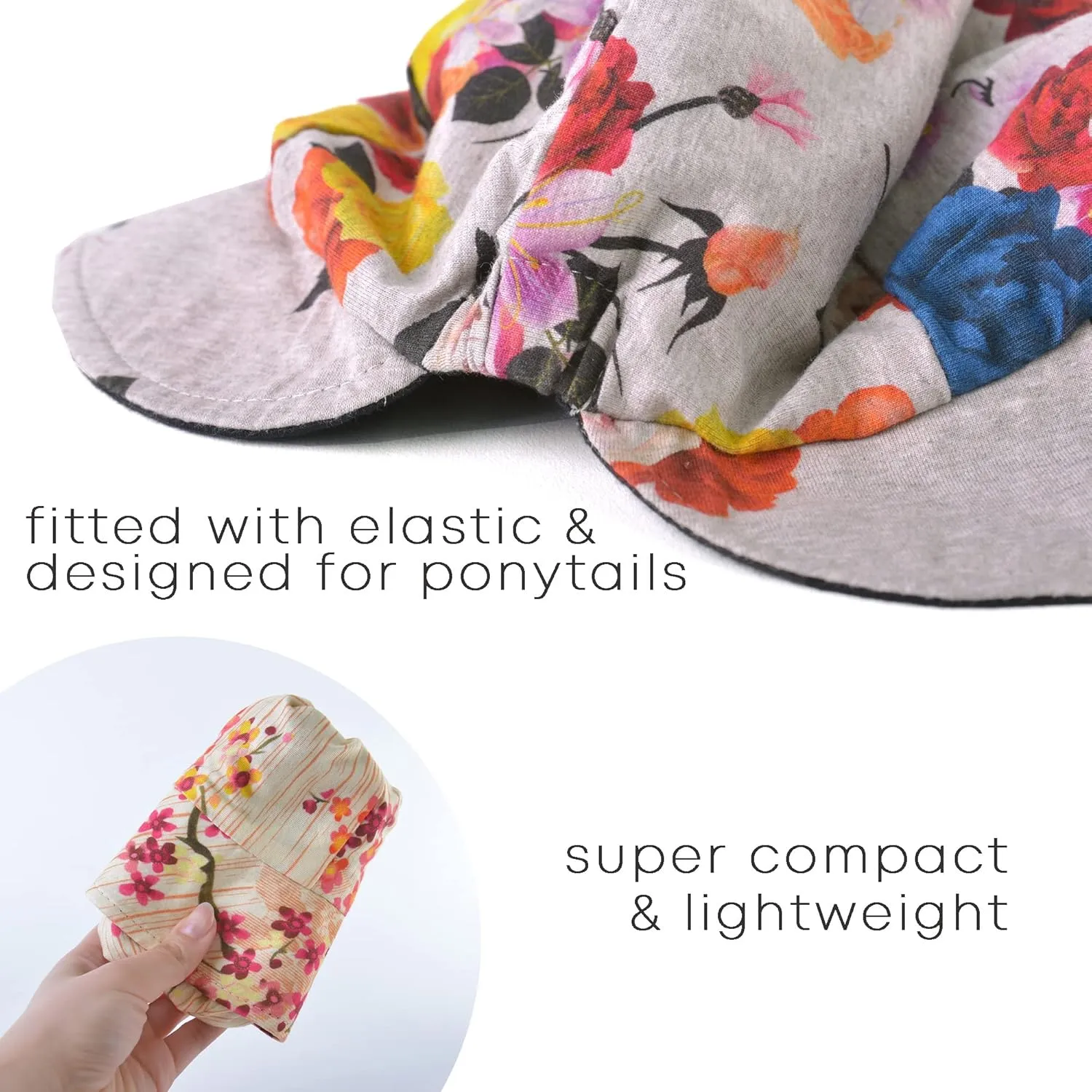 CHARM Womens Foldable Sun Hat - Summer UPF 50 Protection Floppy Bucket Chemo Cap