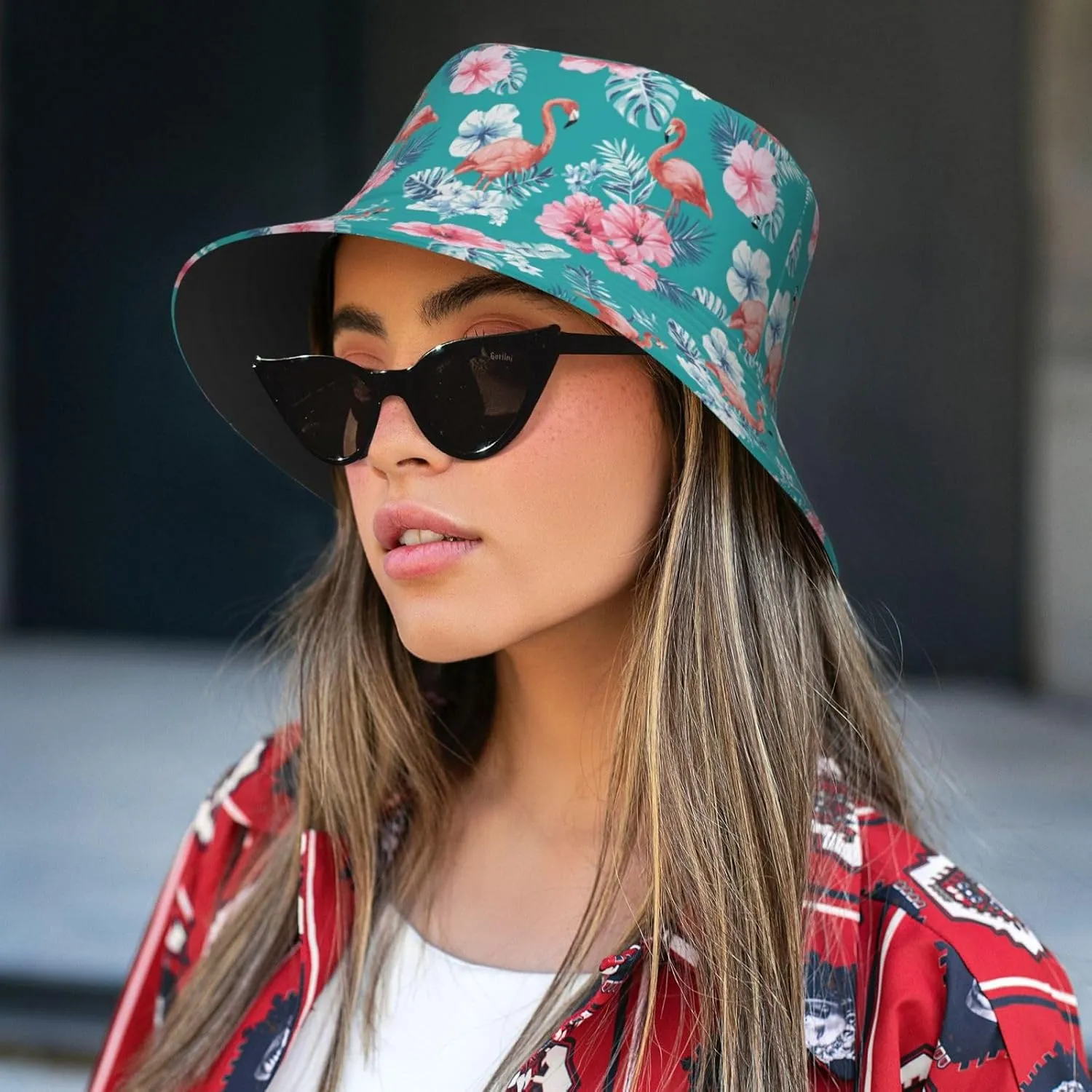 Cherry Blossoms Bucket Hat for Men Women Beach Sun Hats Fisherman Hat Unisex Outdoor Cap