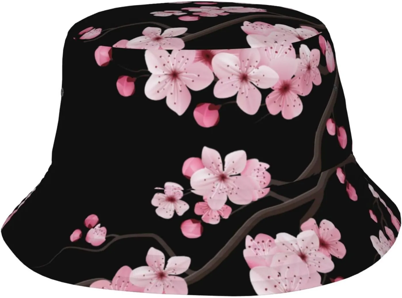Cherry Blossoms Bucket Hat for Men Women Beach Sun Hats Fisherman Hat Unisex Outdoor Cap