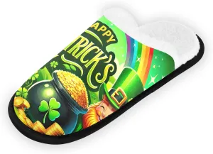 City at Dusk Mens Slip on Slippers, Home Slippers Portable Hospital Slippers with Storage Bag