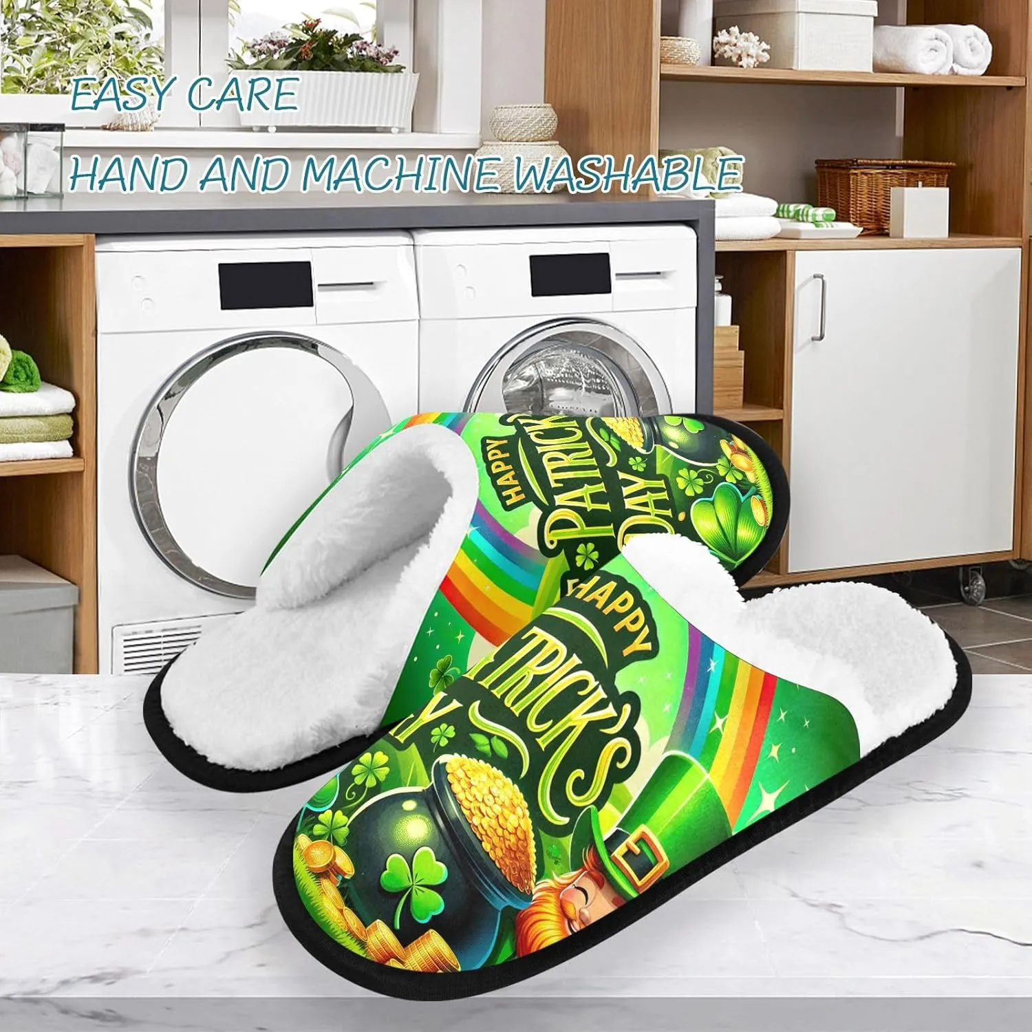 City at Dusk Mens Slip on Slippers, Home Slippers Portable Hospital Slippers with Storage Bag