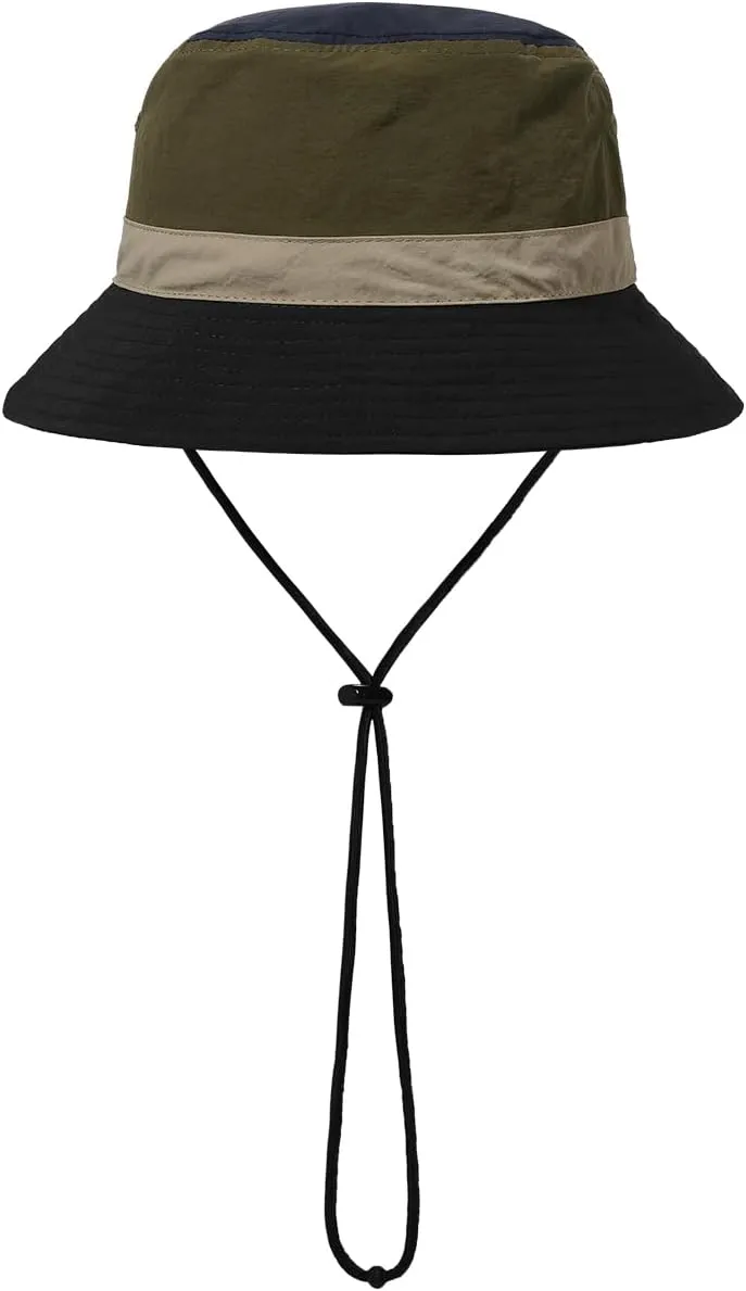 Clakllie Quick Dry Fishing Hat Waterproof Boonie Sun Hat with Strap Chin Lightweight Beach Safari Hat UPF 50  Jungle Bush Hat