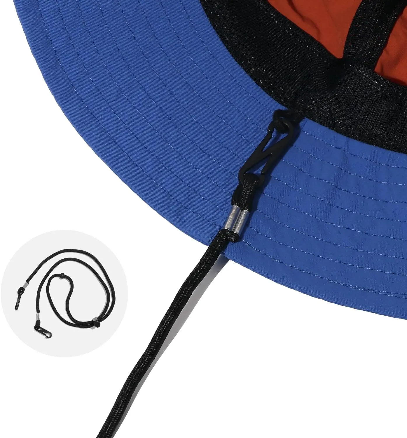 Clakllie Quick Dry Fishing Hat Waterproof Boonie Sun Hat with Strap Chin Lightweight Beach Safari Hat UPF 50  Jungle Bush Hat