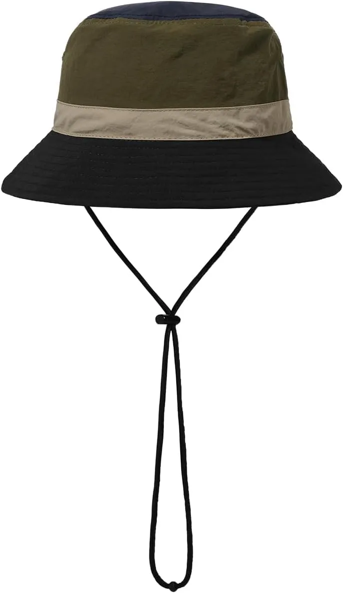 Clakllie Quick Dry Fishing Hat Waterproof Boonie Sun Hat with Strap Chin Lightweight Beach Safari Hat UPF 50  Jungle Bush Hat