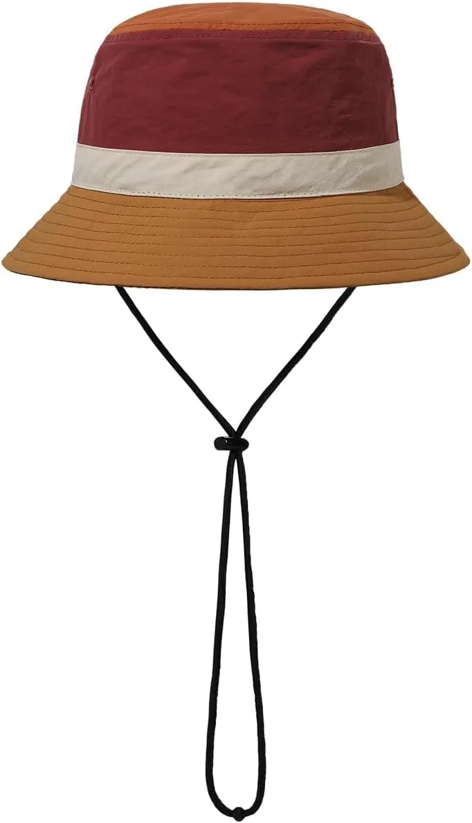 Clakllie Quick Dry Fishing Hat Waterproof Boonie Sun Hat with Strap Chin Lightweight Beach Safari Hat UPF 50  Jungle Bush Hat