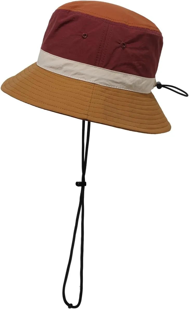 Clakllie Quick Dry Fishing Hat Waterproof Boonie Sun Hat with Strap Chin Lightweight Beach Safari Hat UPF 50  Jungle Bush Hat