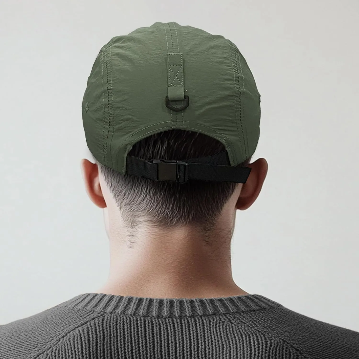 CLAPE 5 Panel Hat for Men, Curved Brim UPF50  Sun Hats Quick Dry Outdoor Sports Running Hat Baseball Cap