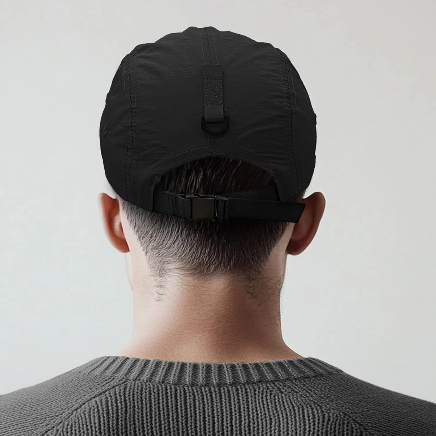 CLAPE 5 Panel Hat for Men, Curved Brim UPF50  Sun Hats Quick Dry Outdoor Sports Running Hat Baseball Cap
