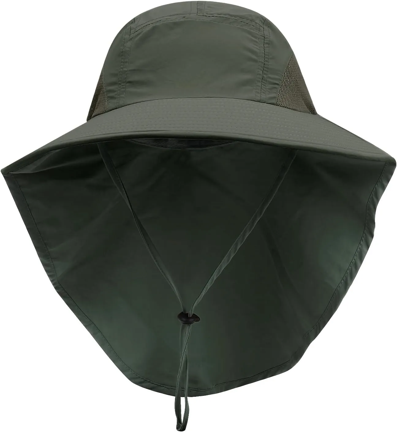 CLAPE Sun Protection Hats for Men Women Wide Brim Fishing Hats with Neck Flap Quick Dry Breathable Safari Hiking Cap