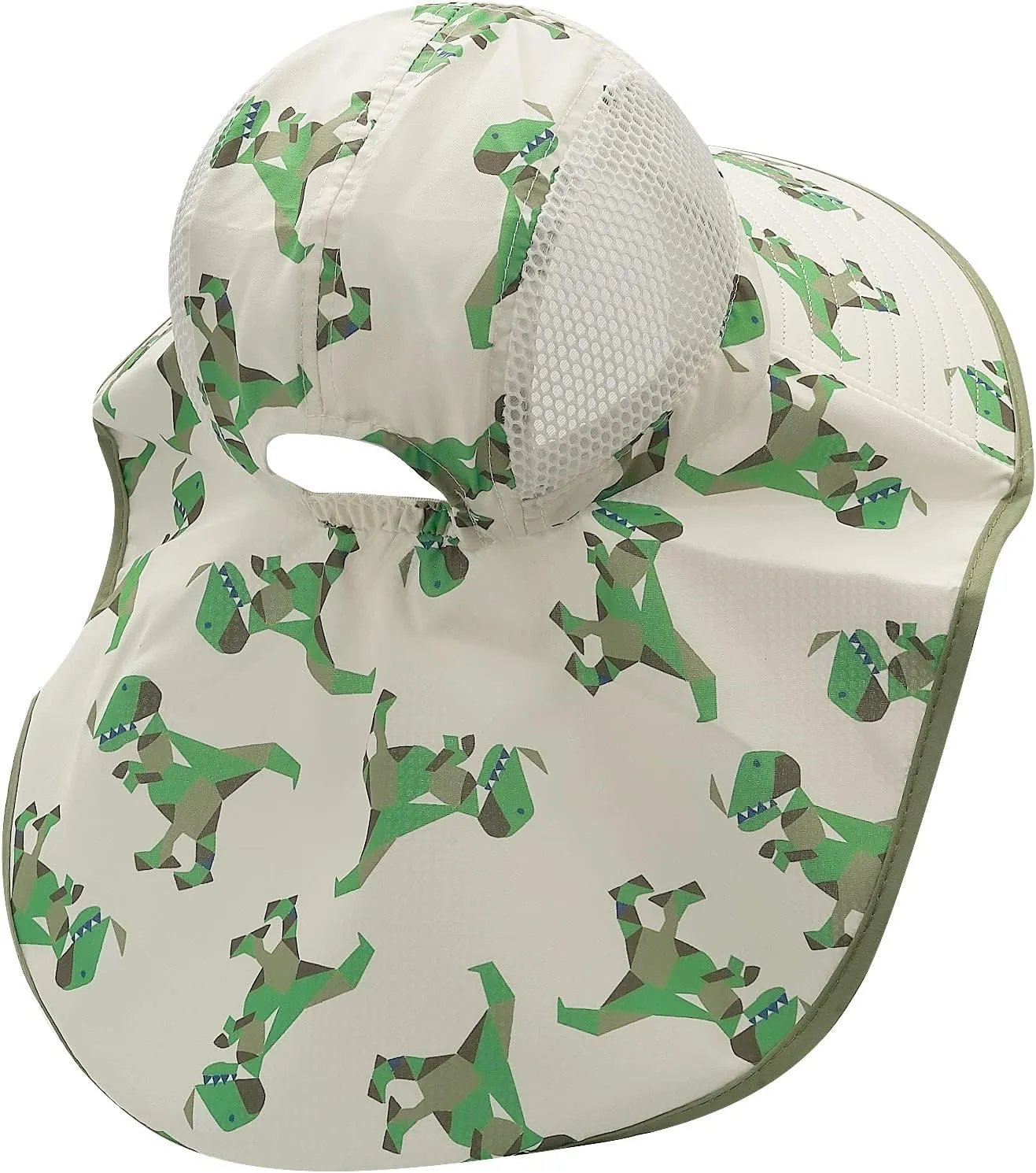 CLAPE UPF50  Kids Sun Hat Mesh Bucket Caps with Neck Flap Summer Beach Hat Infant Play Caps Fisherman Travel Caps for Camping