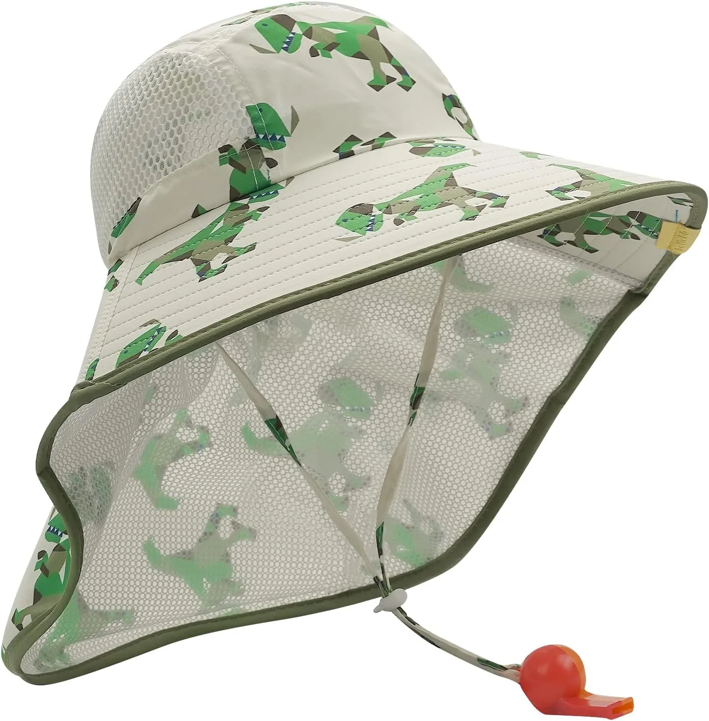 CLAPE UPF50  Kids Sun Hat Mesh Bucket Caps with Neck Flap Summer Beach Hat Infant Play Caps Fisherman Travel Caps for Camping