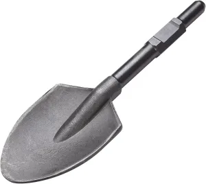 Clay Spade Scoop Shovel Bit for 1-1/8" Hex, 40cr Steel Drill Shovel Bit, Electric Demolition Jack Hammer Scoop Shovel, Clay Spade Chisel Bit for Garden-Drilling Decorations,Landscaping