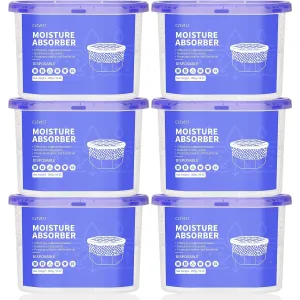 CLEVAST Moisture Absorbers Packets (230g/pack) - 10 Pack, Dehumidifier Bags for Closet, Hanging Humidity Absorber in Wardrobes, Bedrooms, Bathrooms